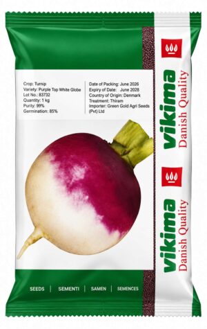 Purple Top White Globe Turnip(shalgam) 1 kg  Vikima Denmark